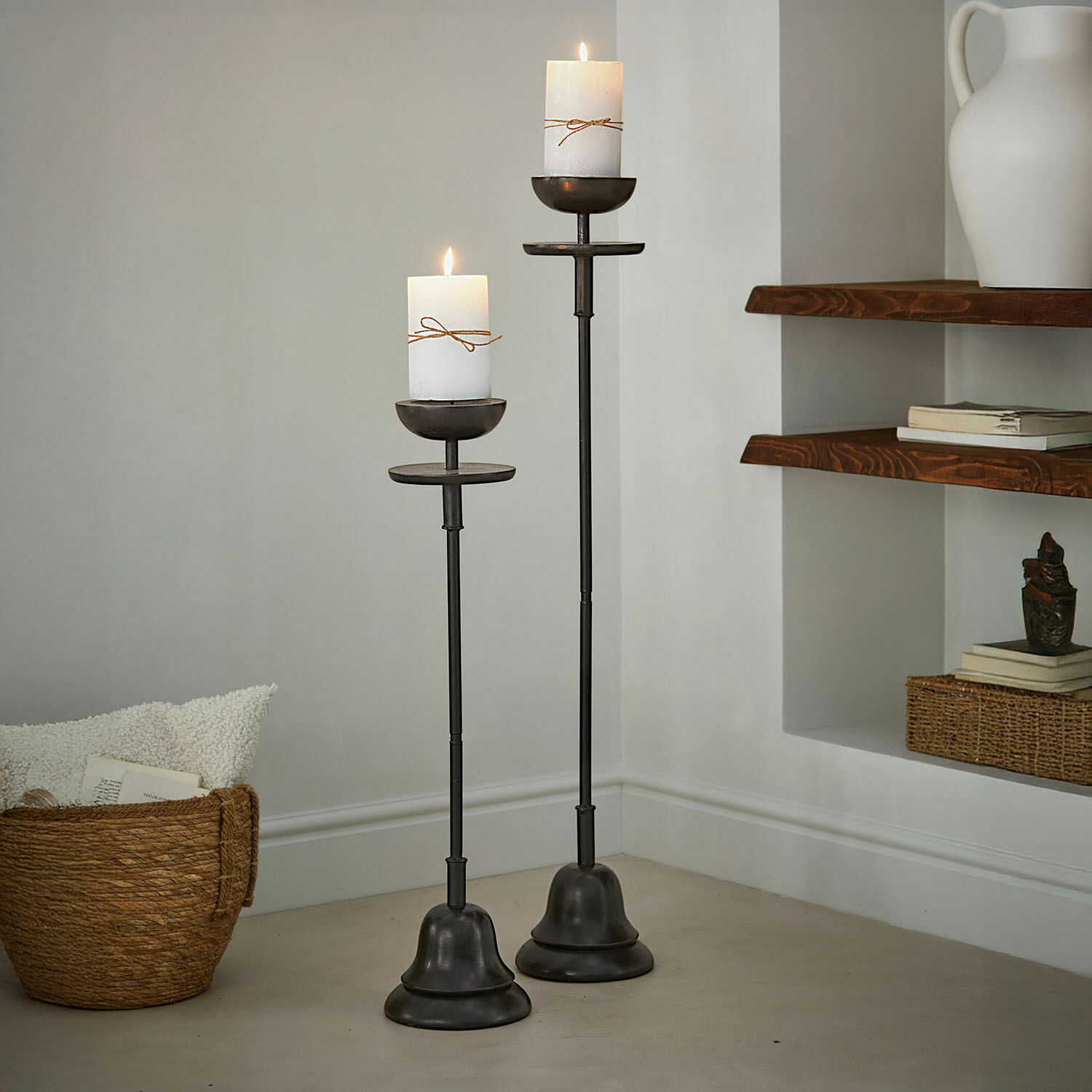 Lot de 2 bougeoirs Brantino