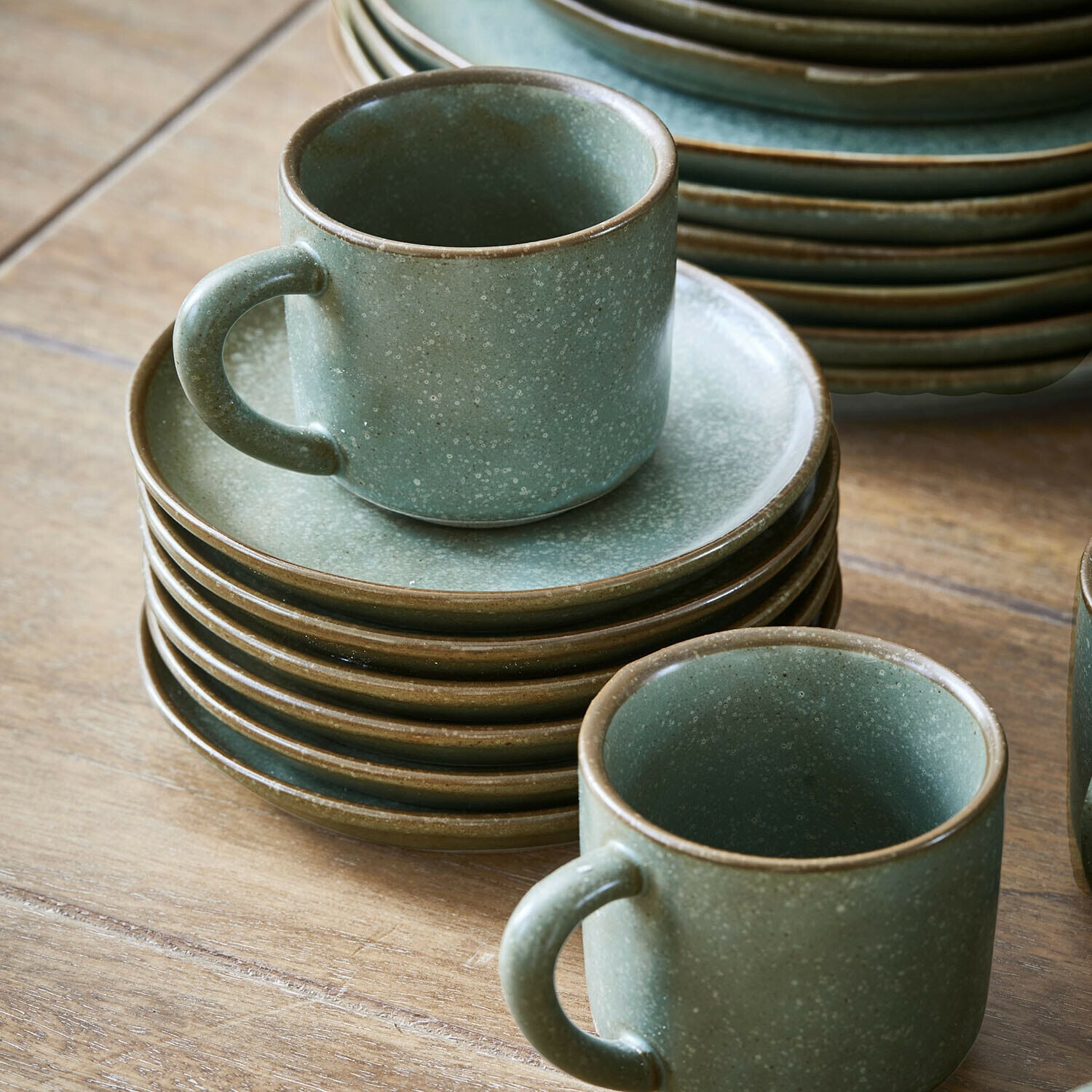 Lot de 6 tasses et soucoupes Biarré