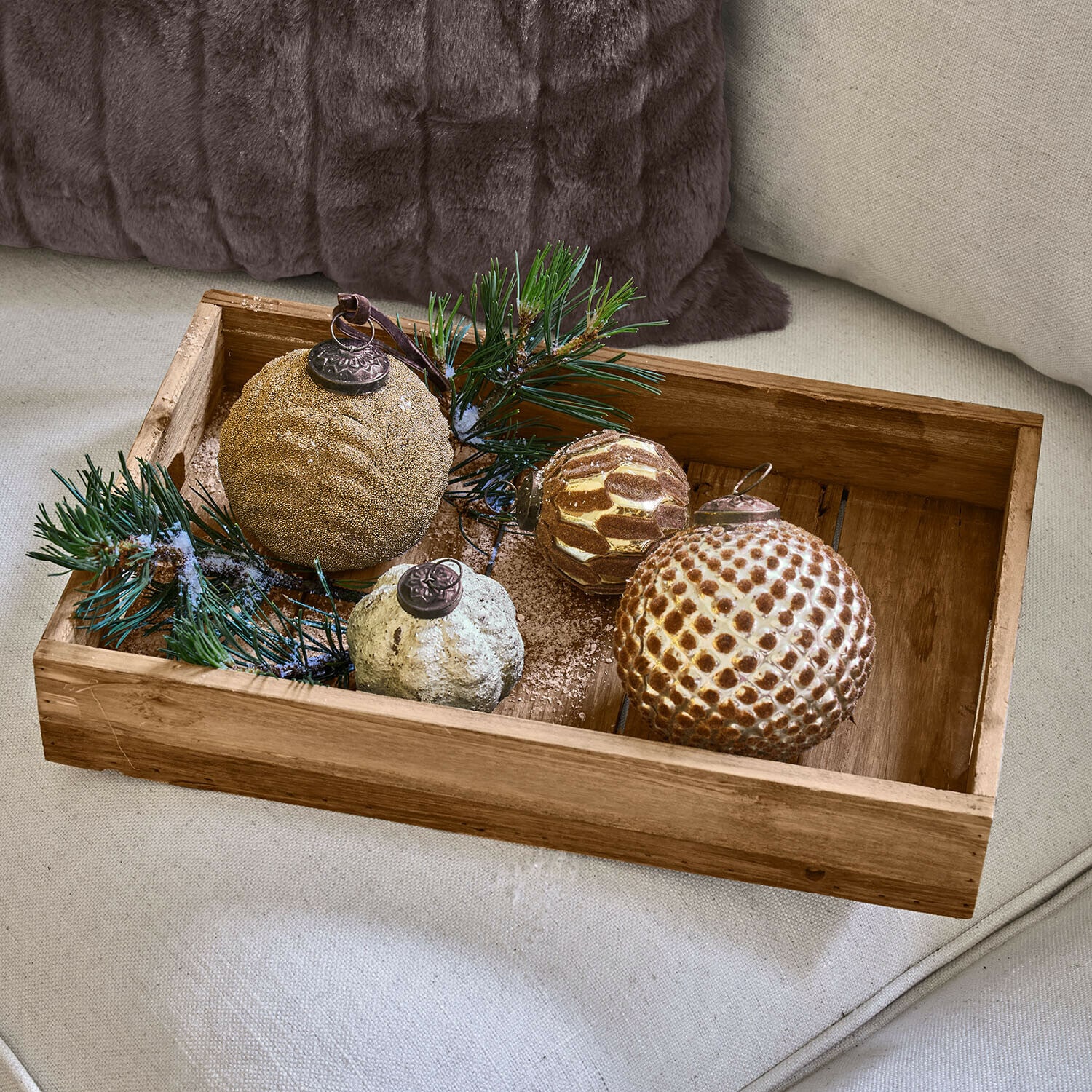 Lot de 4 boules de Noël Tamarun