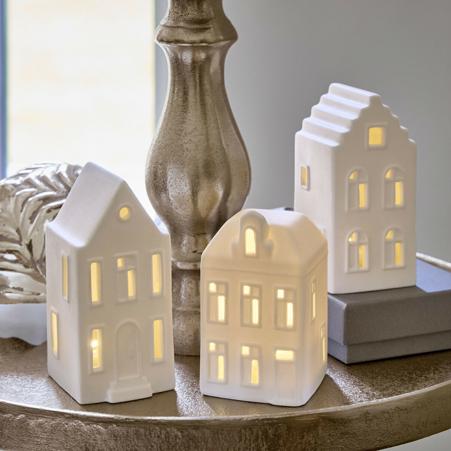Lot de 3 maisonnettes à LED Sjöhem