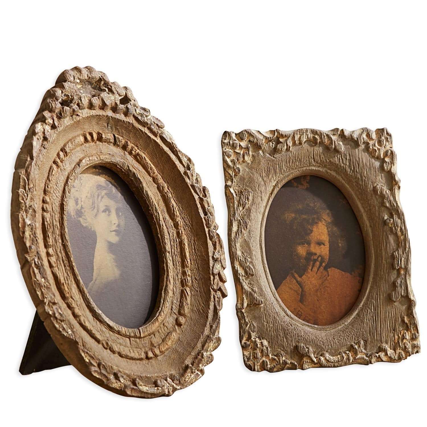 Lot de 2 cadres pour photos Jean-Pierre