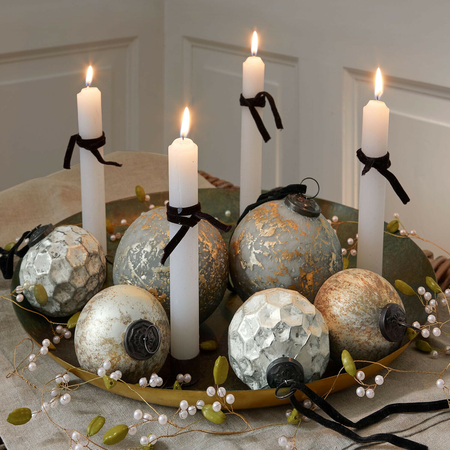 Set de 6 boules de Noël Bellezia