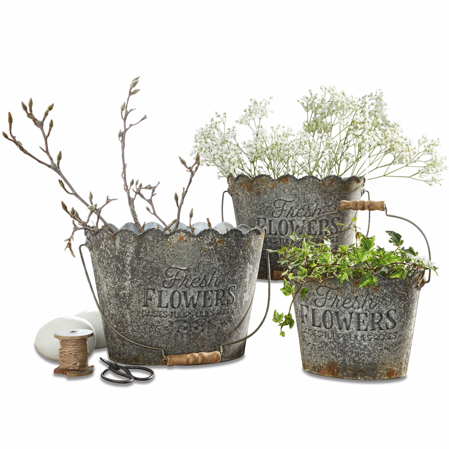 Lot de 3 cache-pots Bornival