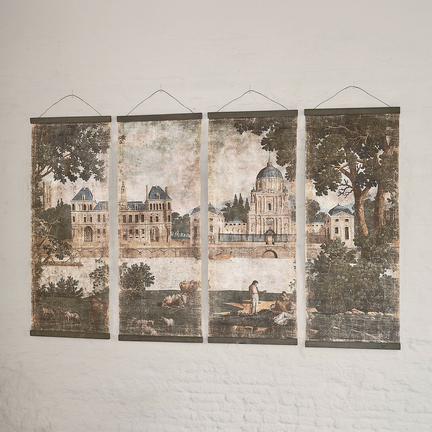 Lot de 4 tableaux Giottoini