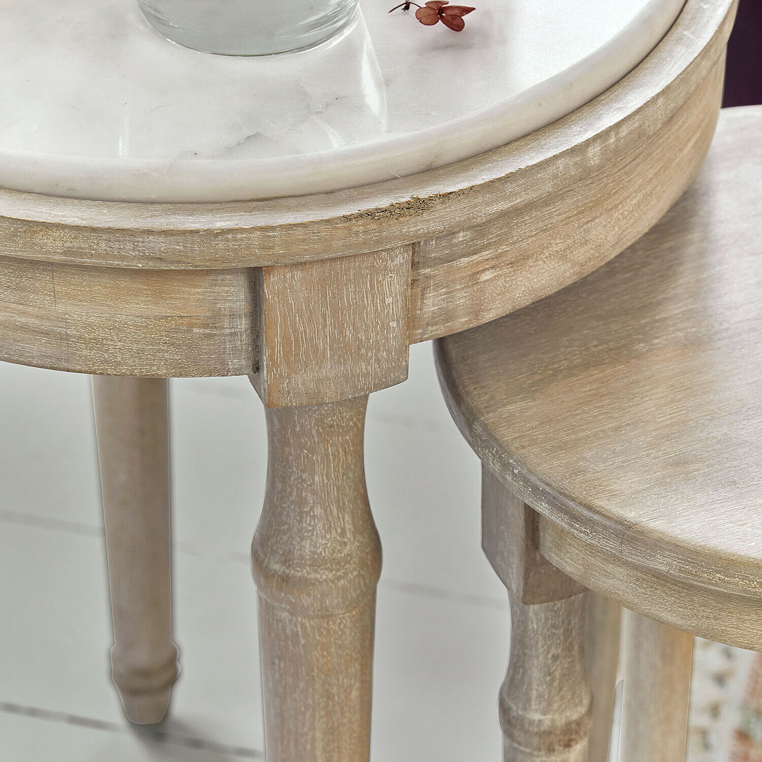 Lot de 2 tables d’appoint Camélune