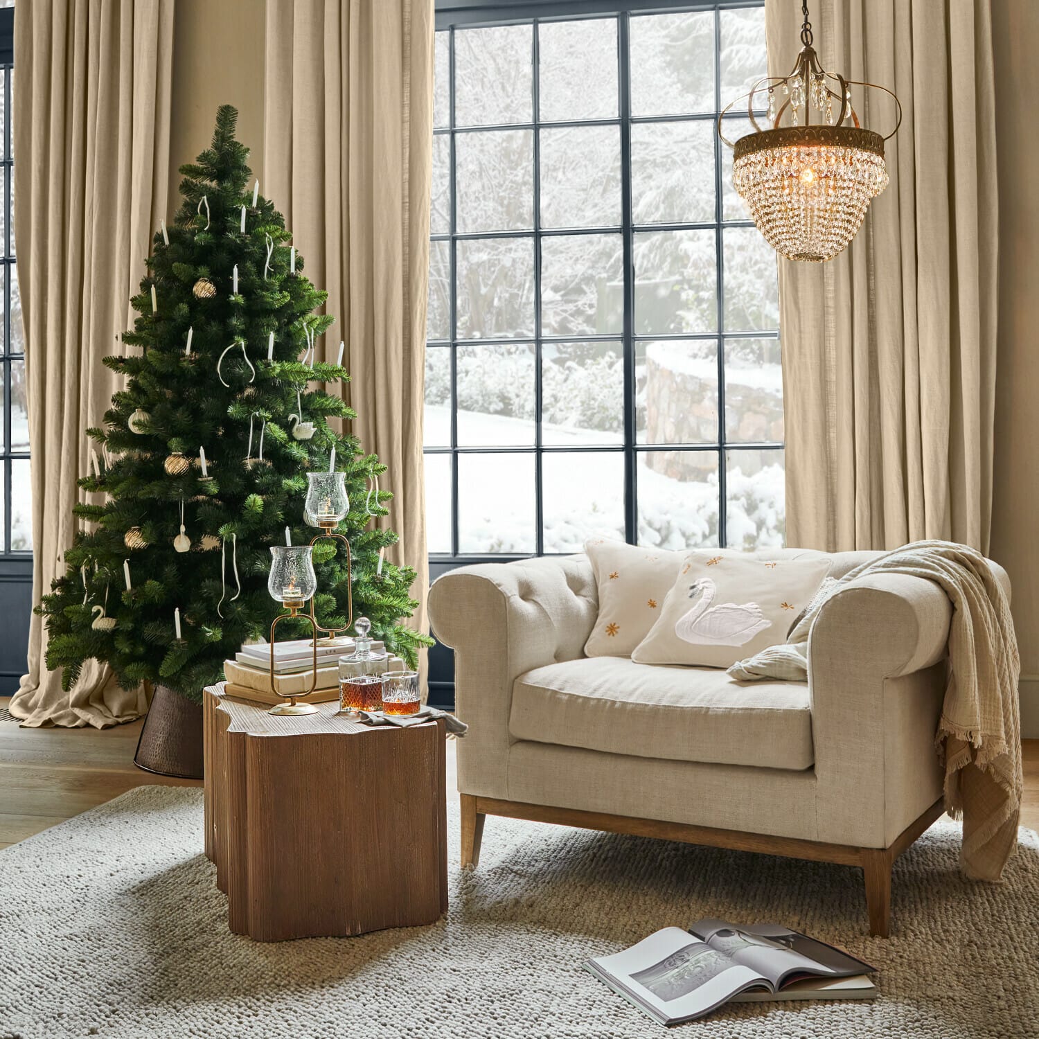 Lot de 3 décorations à suspendre Elarin