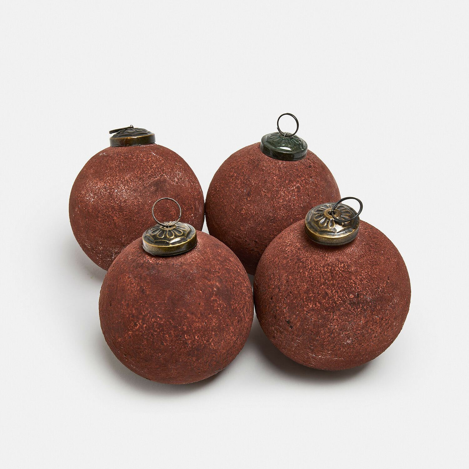 Lot de 4 boules de Noël Pirovella