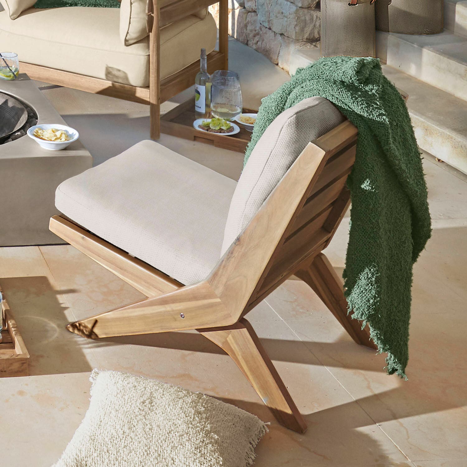 Chaise lounge FSC®-100% Montivaux