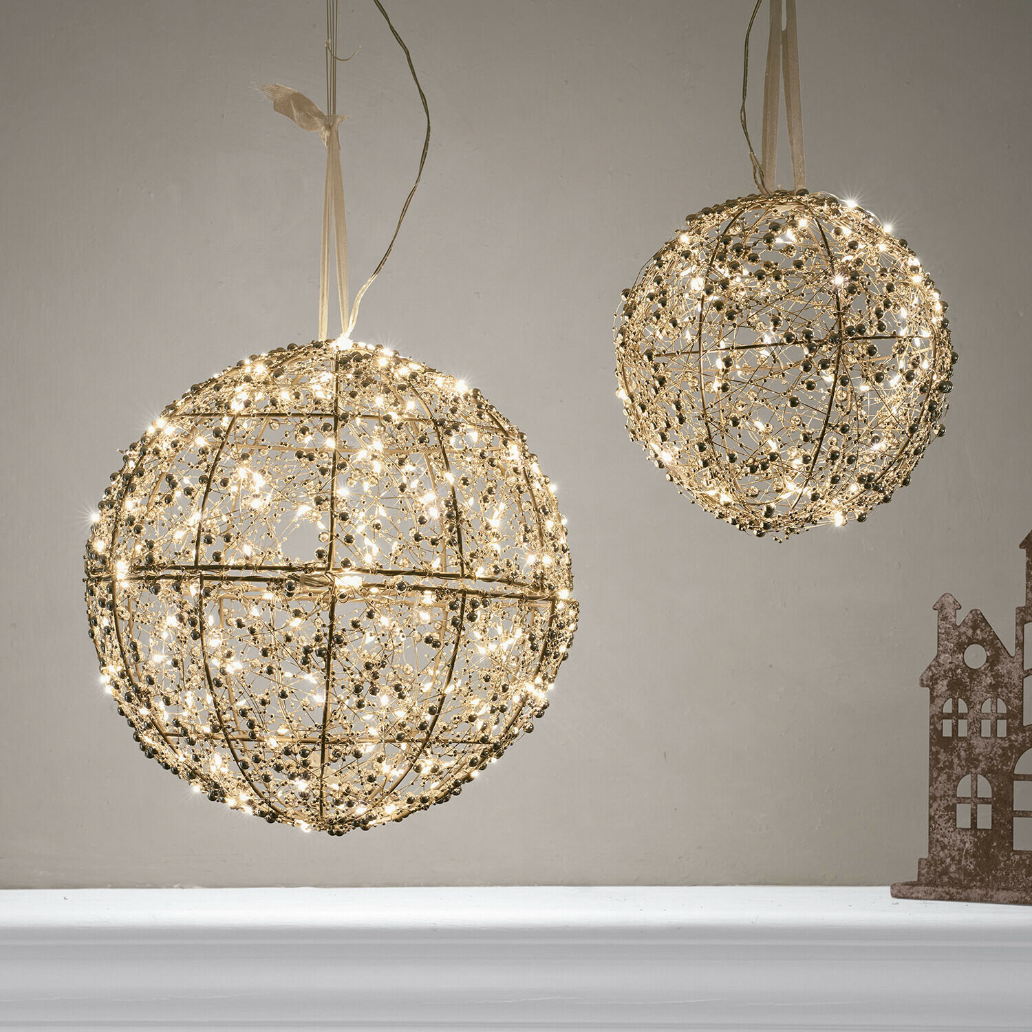Lot de 2 boules à LED Péralise