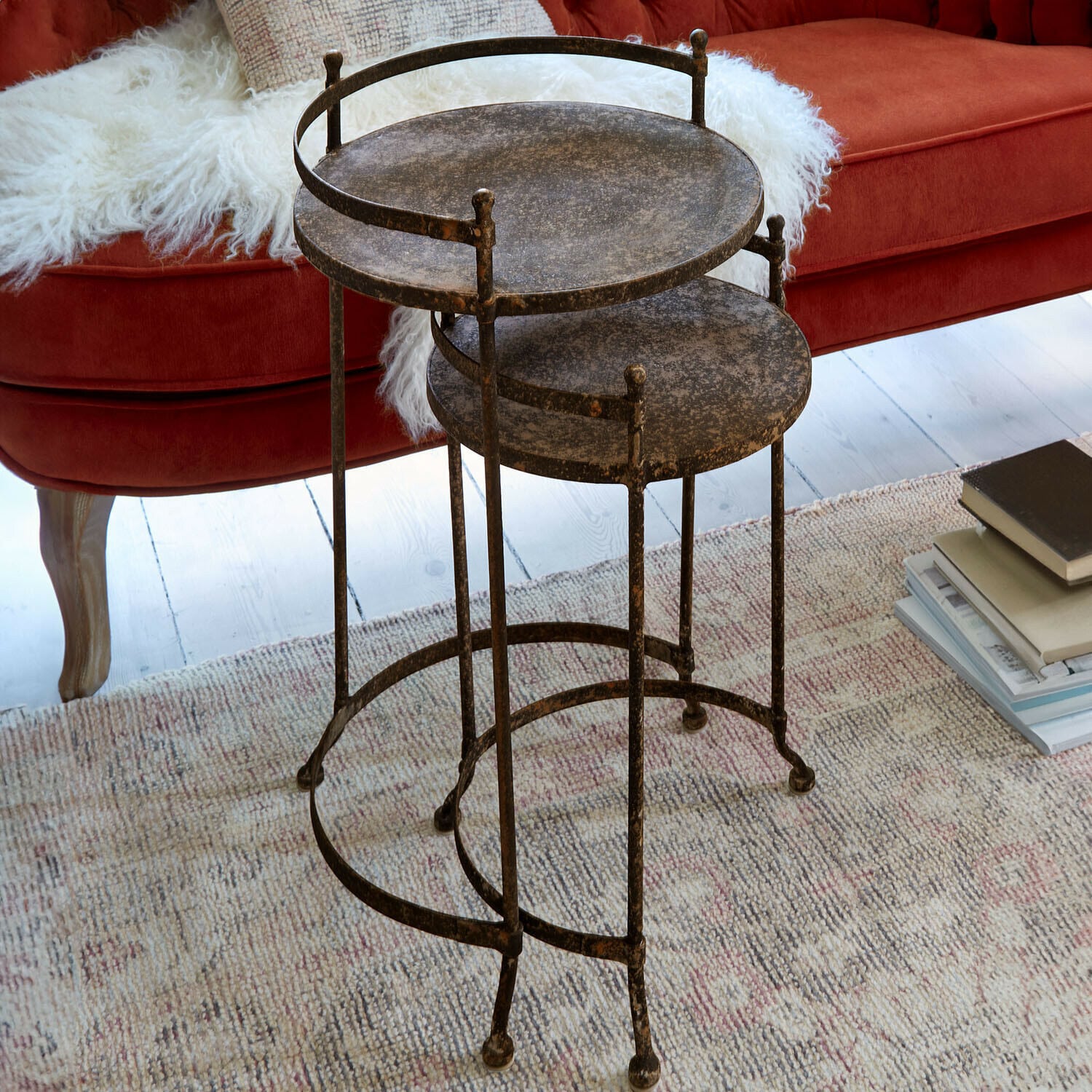 Lot de 2 tables d'appoint Alanyn