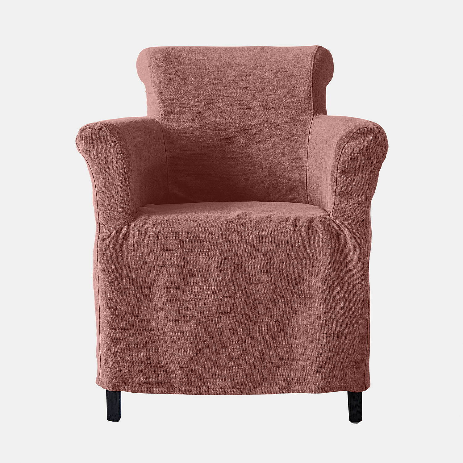 vieux rose Fauteuil Chantellese en tissu vieux rose, confortable pour salon moderne