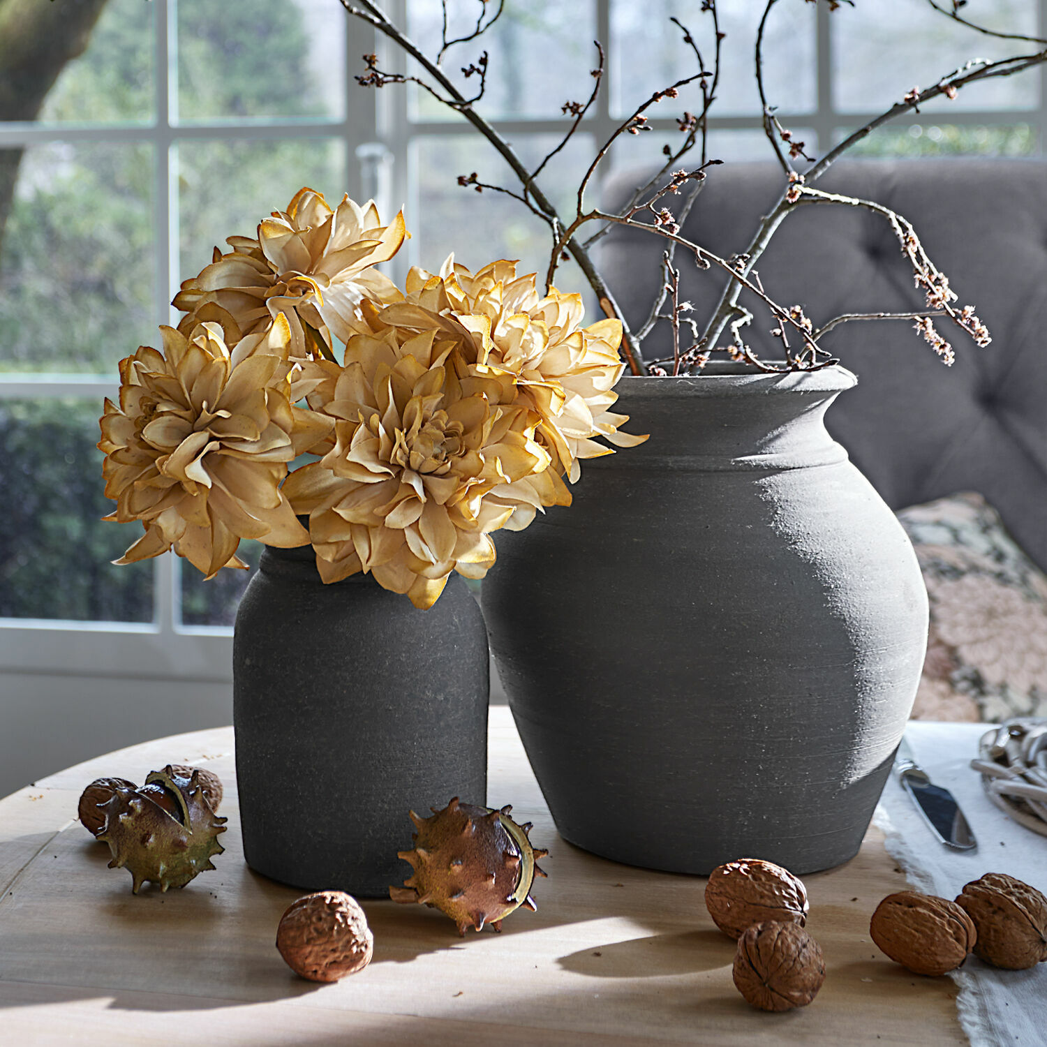 Lot de 4 fleurs décoratives Cappellina