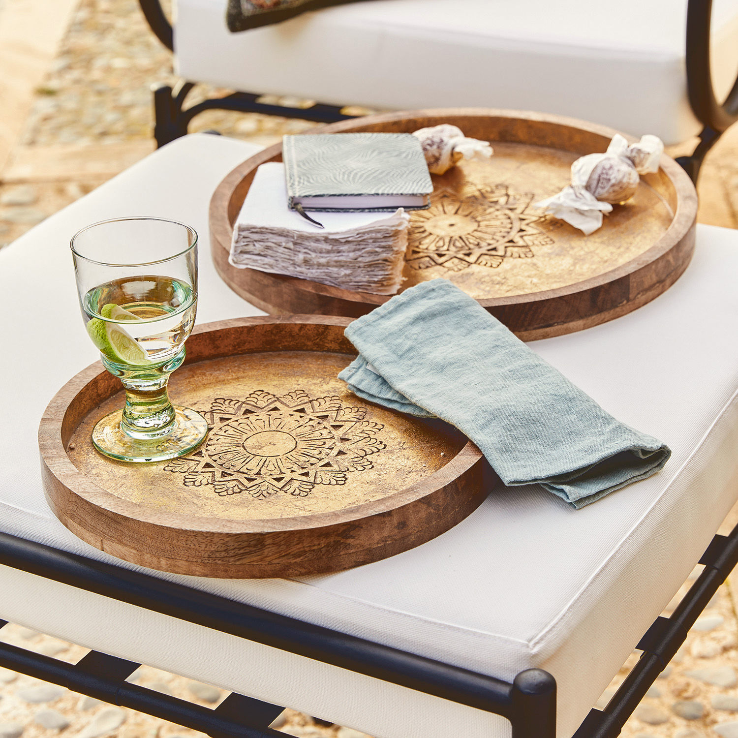 Lot de 2 plateaux Vaucluse