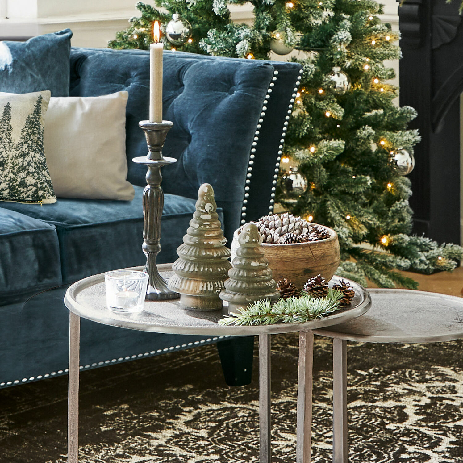 Lot de 2 sapins décoratifs Mongar