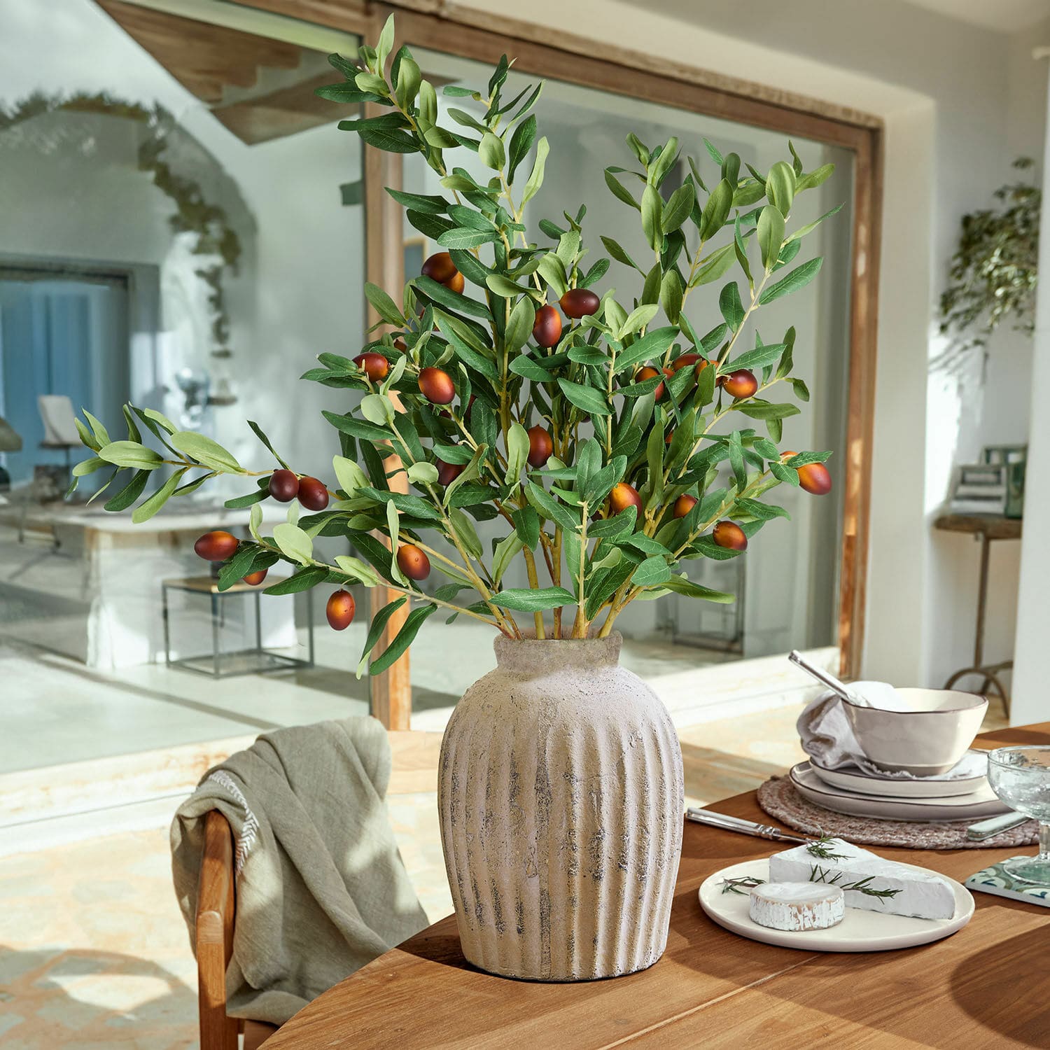 Lot de 6 branches d'olivier décoratives Dambly