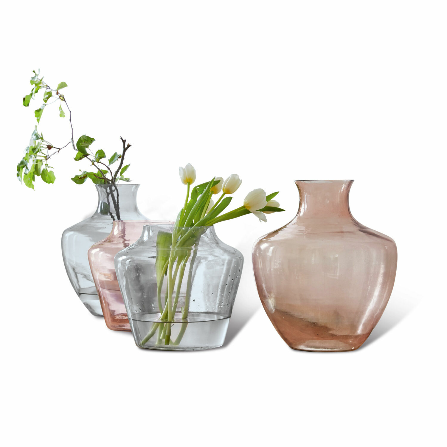 Lot de 4 vases Mosseray