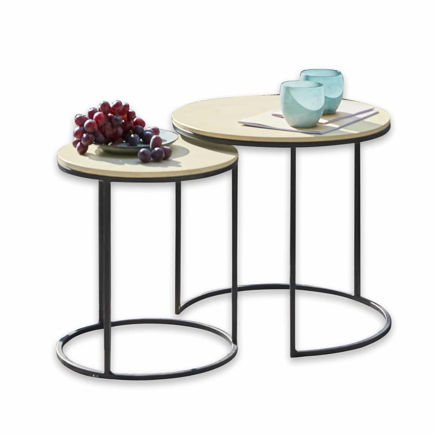 Lot de 2 tables d'appoint Telford