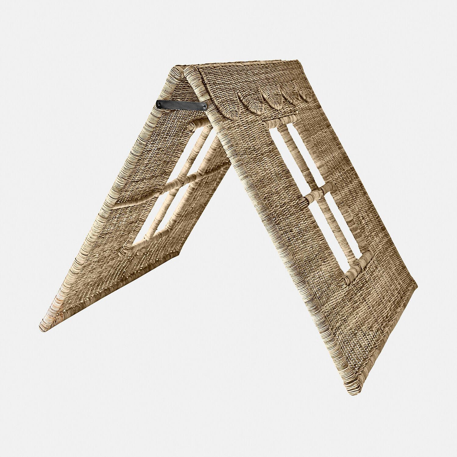 Support pliant pour livres en rotin naturel, léger et pratique pour un usage domestique