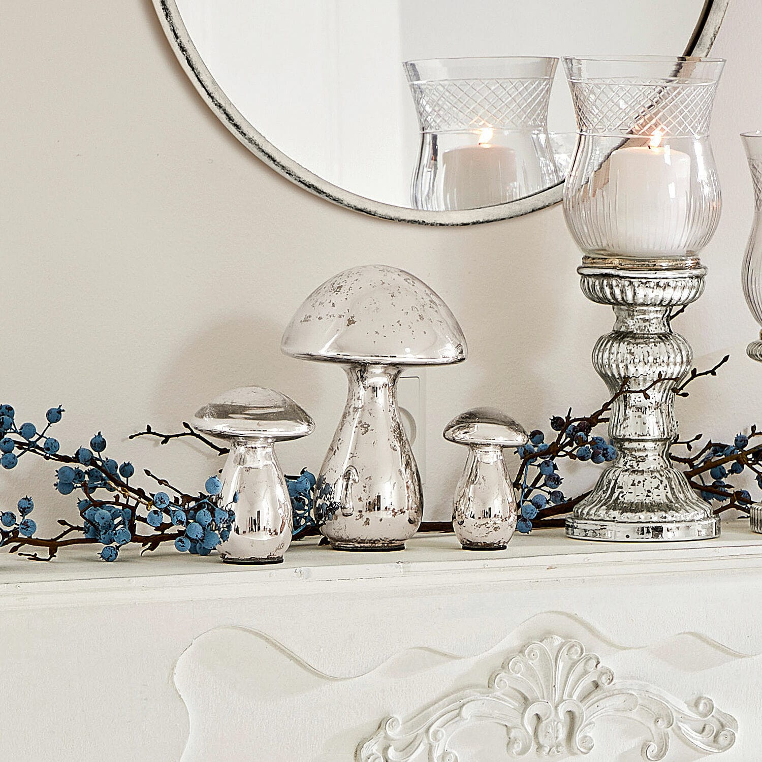 Lot de 3 décorations champignon Périgord