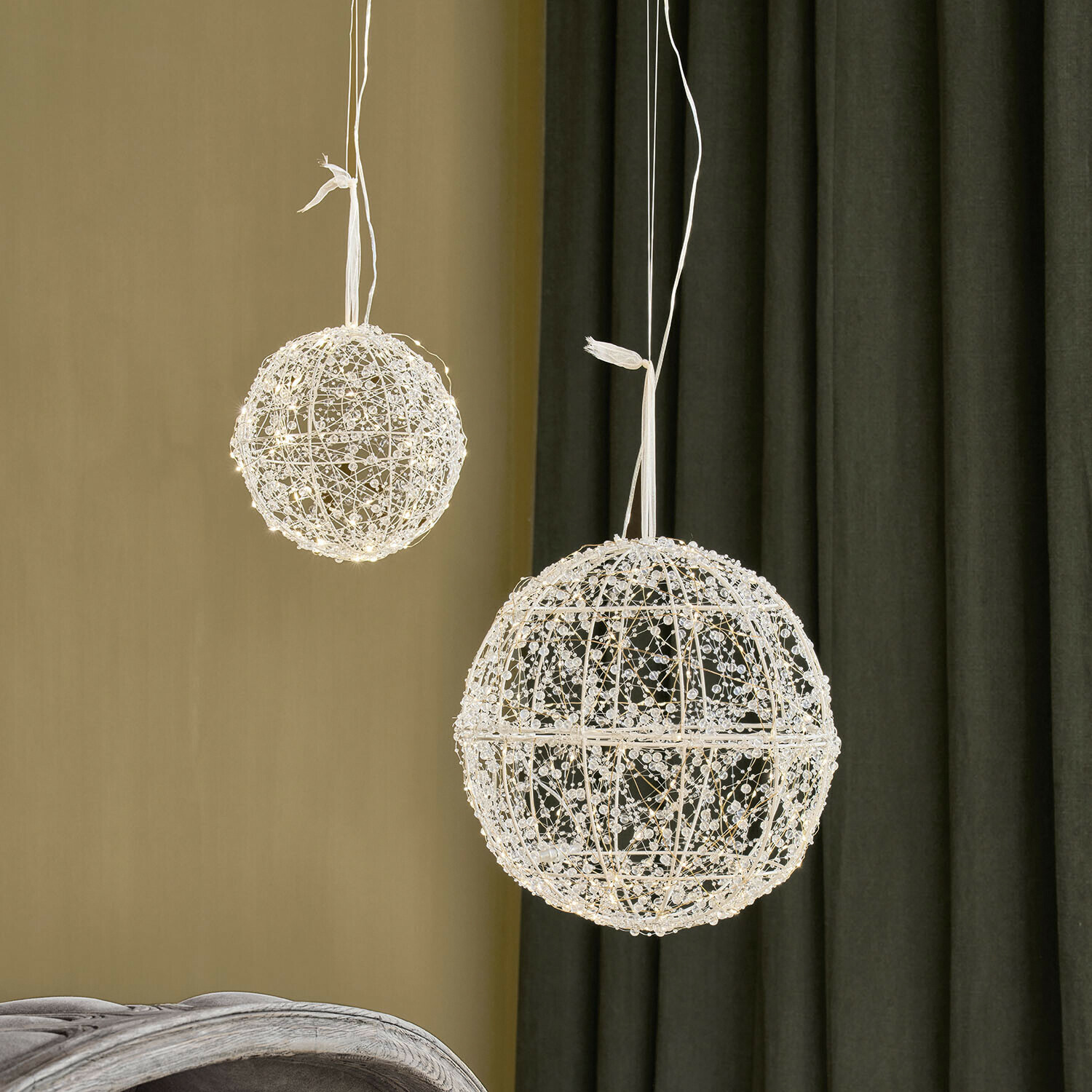 Lot de 2 boules à LED Péralise