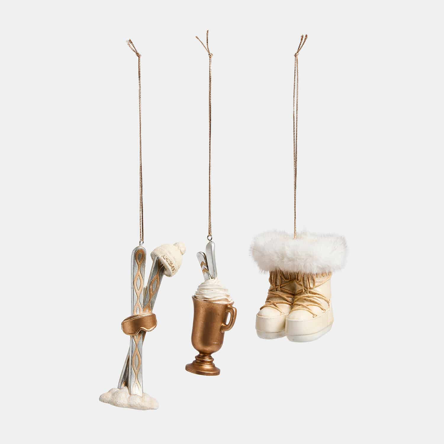 Lot de 3 décorations à suspendre Abilen