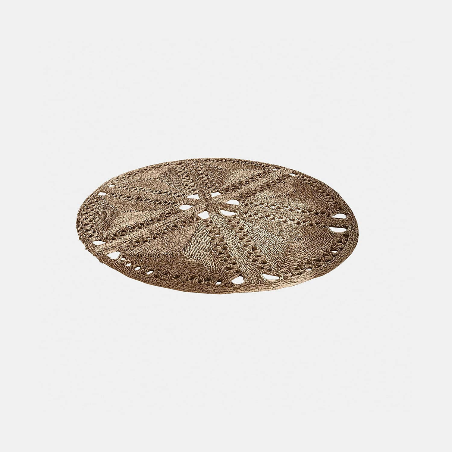 Tapis Penwicks Tapis rond en fibre naturelle tressée beige, décoratif et résistant pour intérieur