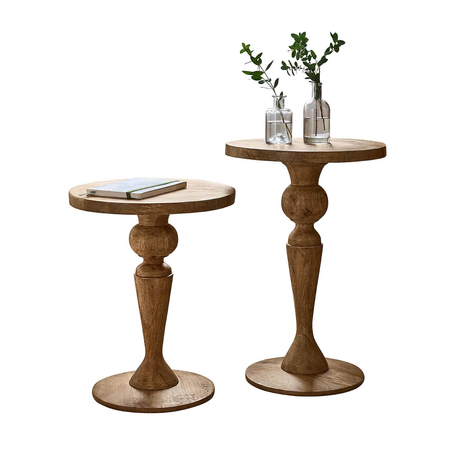 Lot de 2 tables d'appoint Corviana