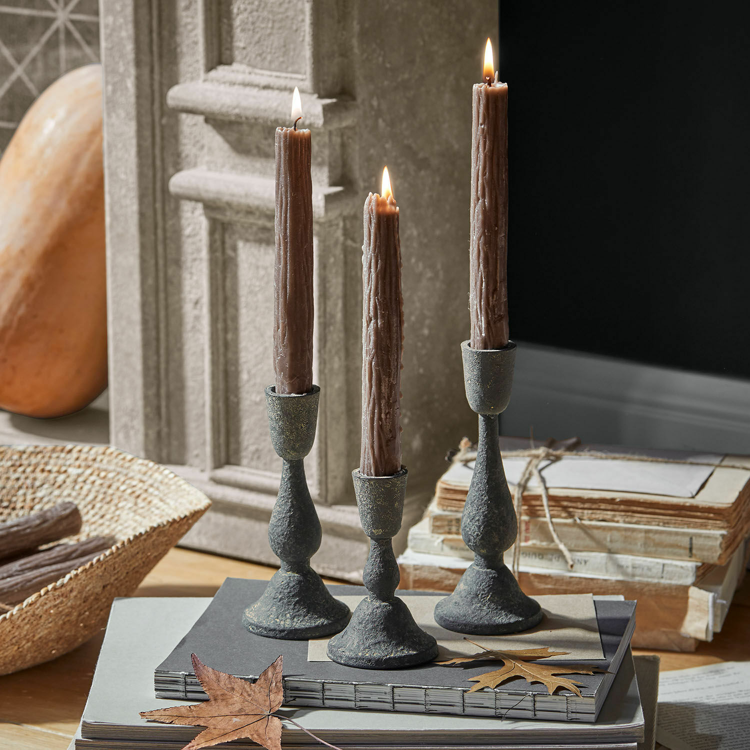 Lot de 3 bougeoirs Lavignoux