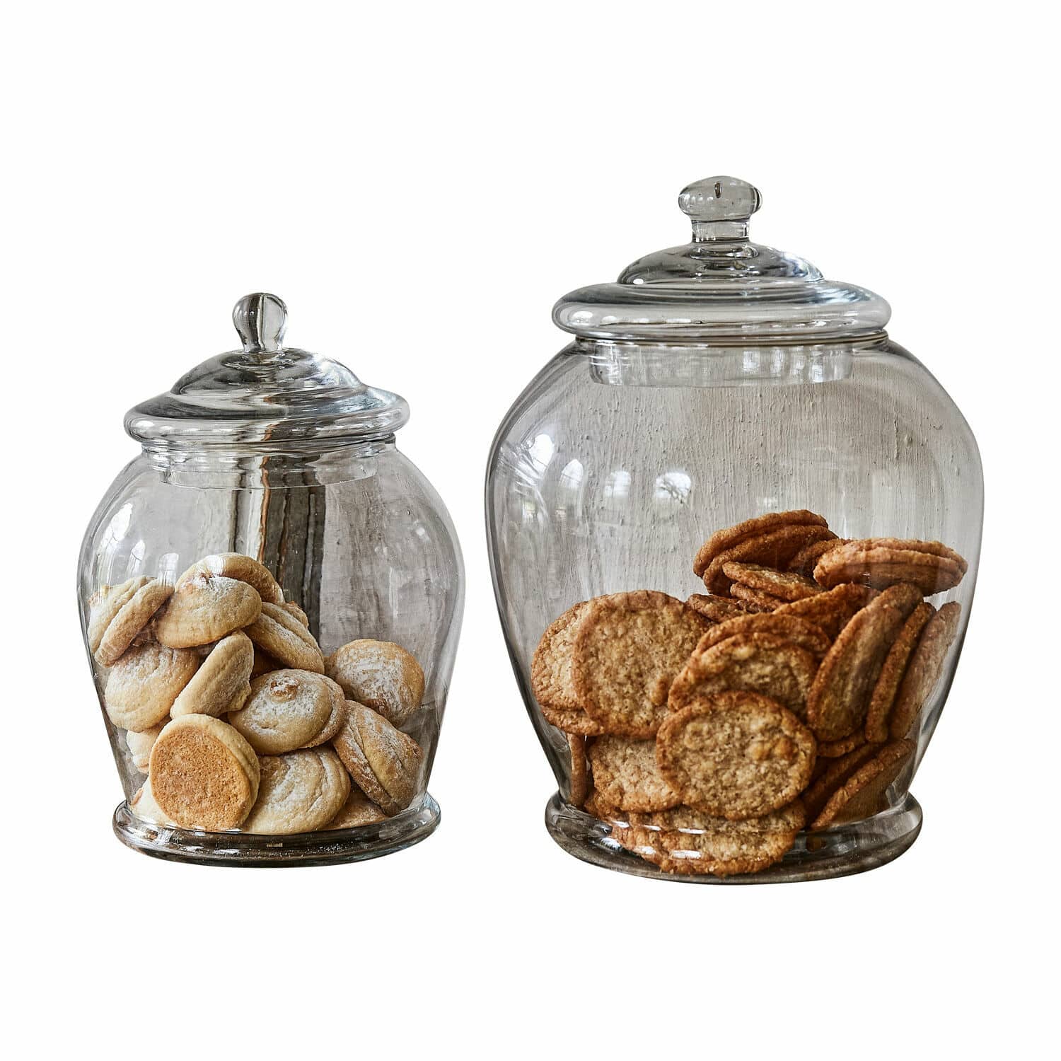 Lot de 2 bonbonnières en verre Kiama