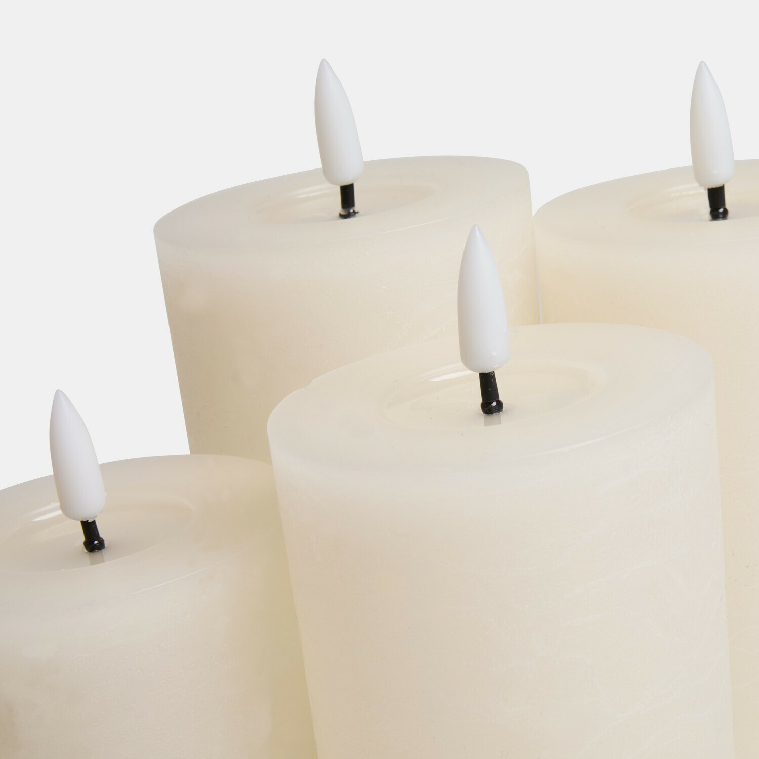Lot de 4 bougies cylindriques à LED Ljusvik