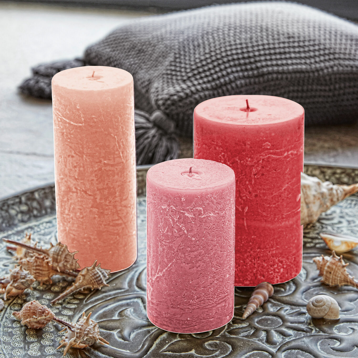 Lot de 3 bougies Pretin