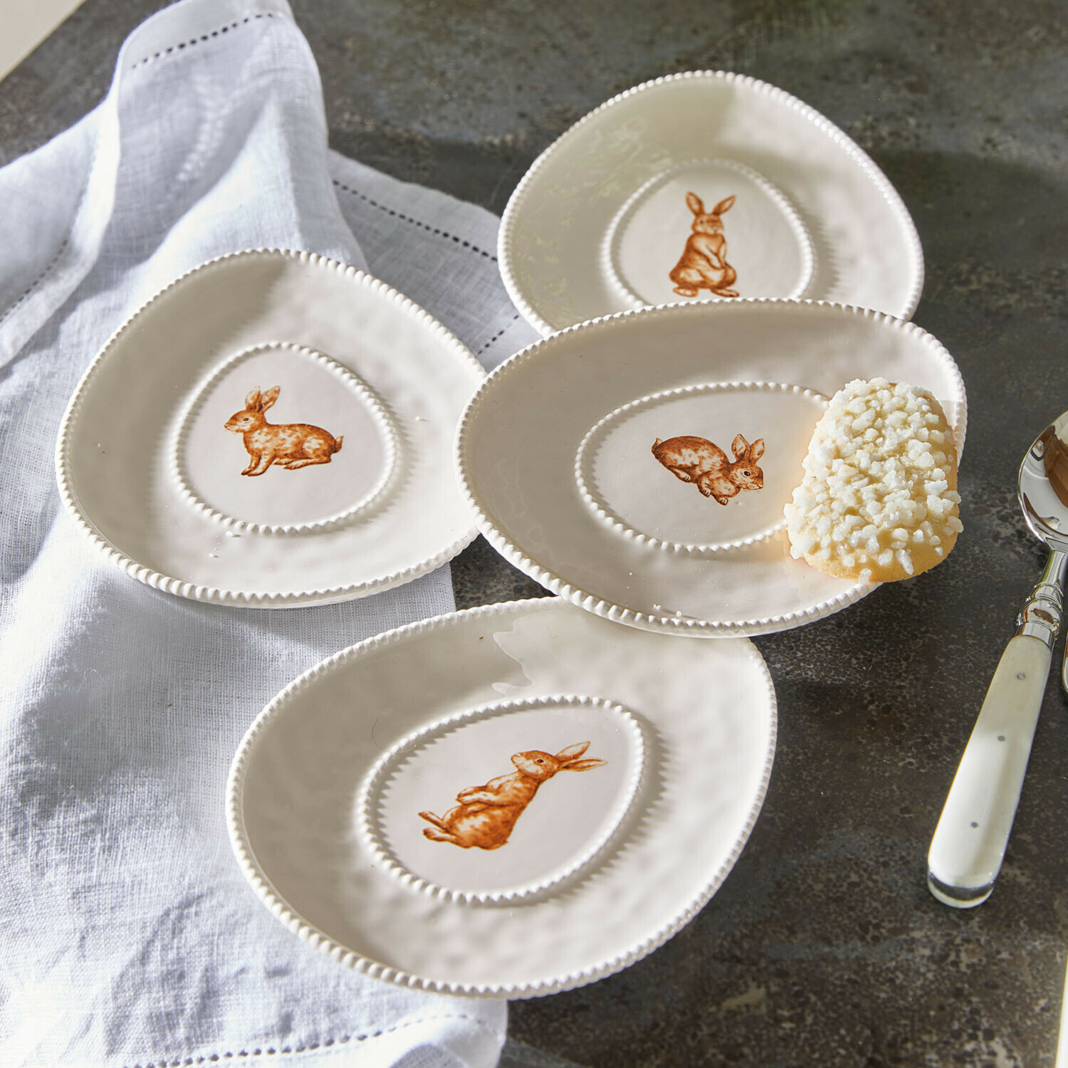 Lot de 4 assiettes Seravoux
