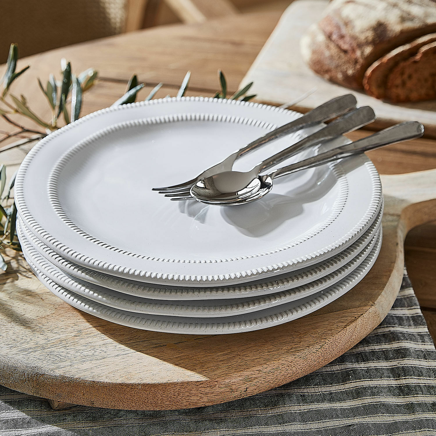 Lot de 4 grandes assiettes Alentejo