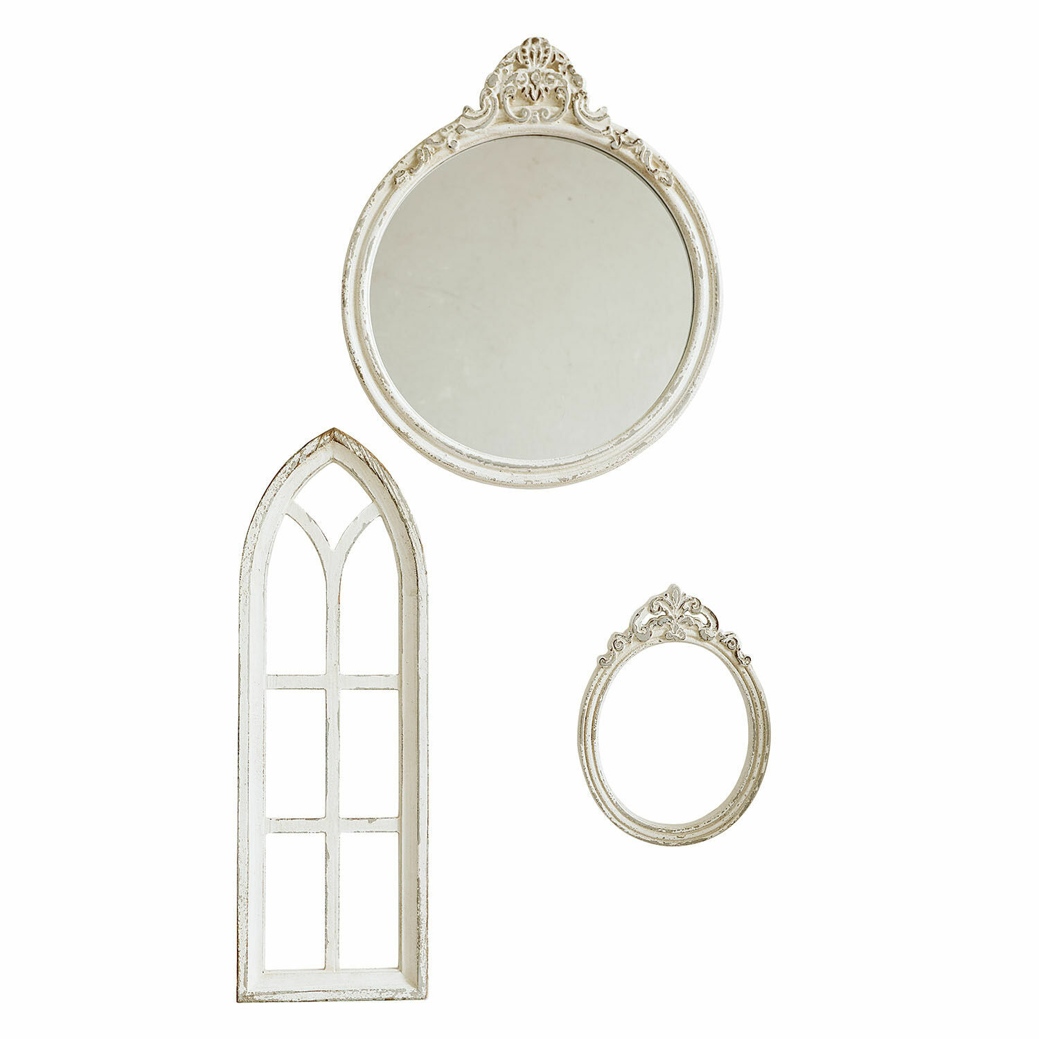 Miroir avec fenêtres décoratives, 3 pièces Morilev