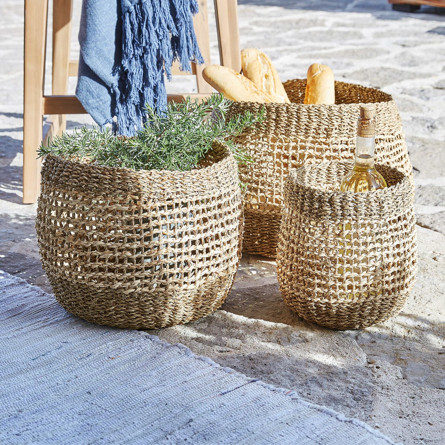 Lot de 3 paniers Kaduna
