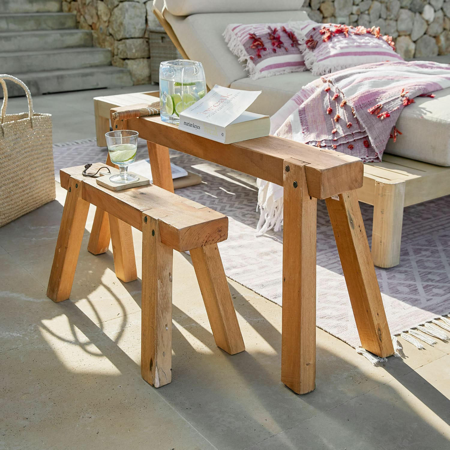 Lot de 2 bancs Gravinard