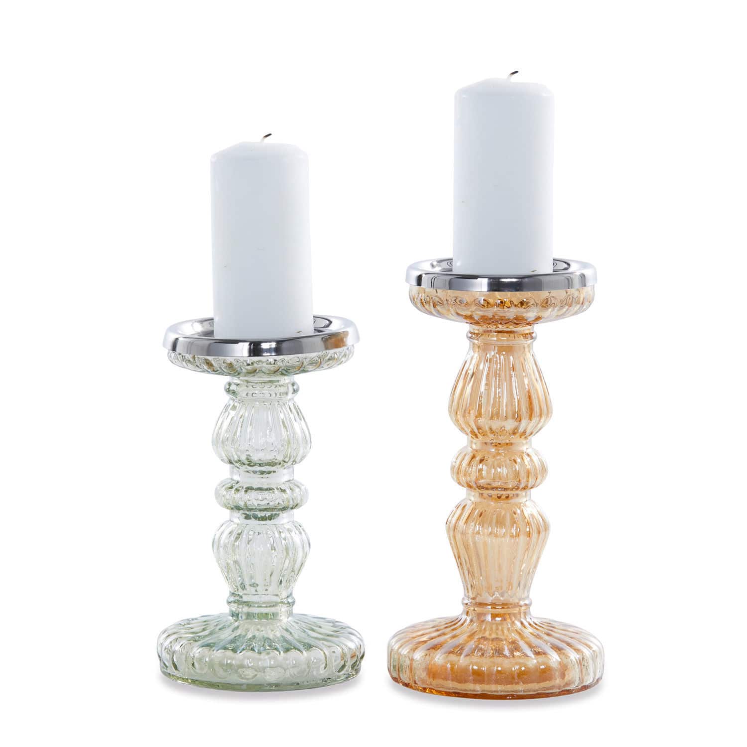 Lot de 2 bougeoirs Ganthier