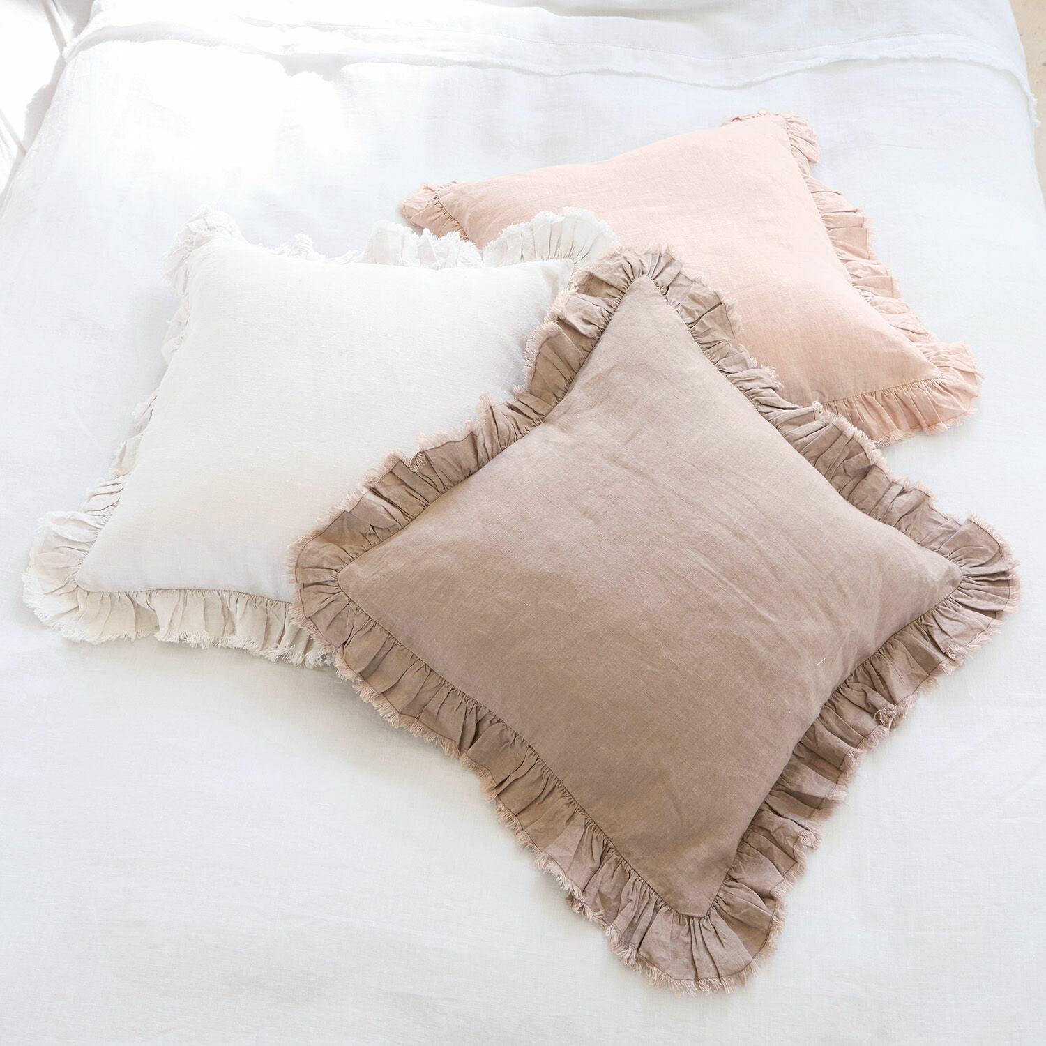 Lot de 3 housses de coussins Denise