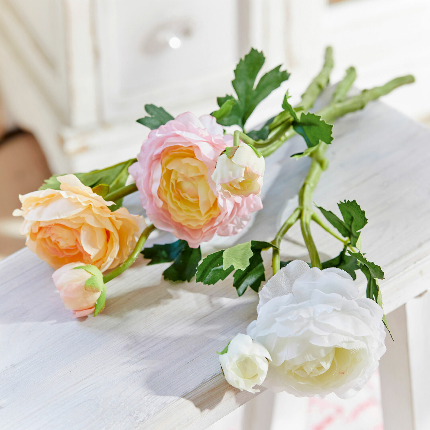 Lot de 3 fleurs décoratives Lahib