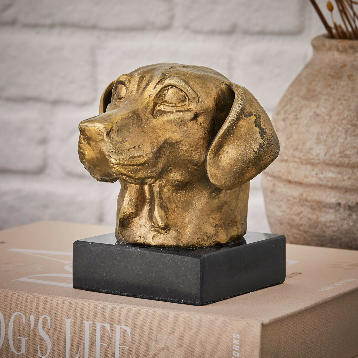 Tête de chien décorative Nareen