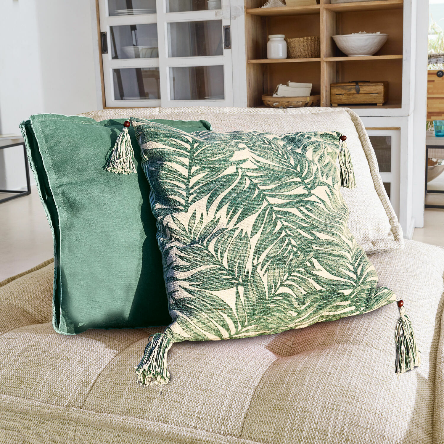 Lot de 2 coussins Leaves