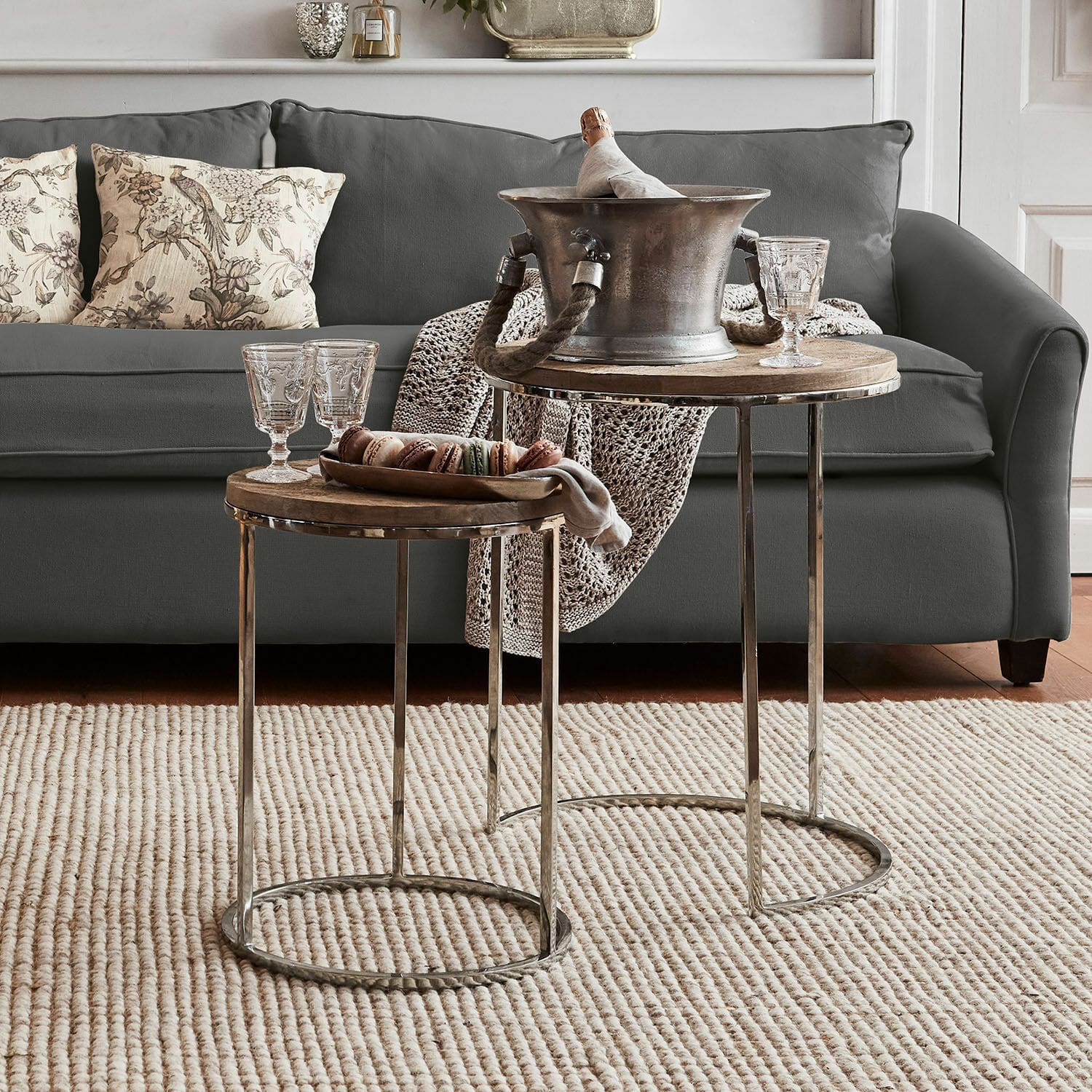 Lot de 2 tables d'appoint Cordell