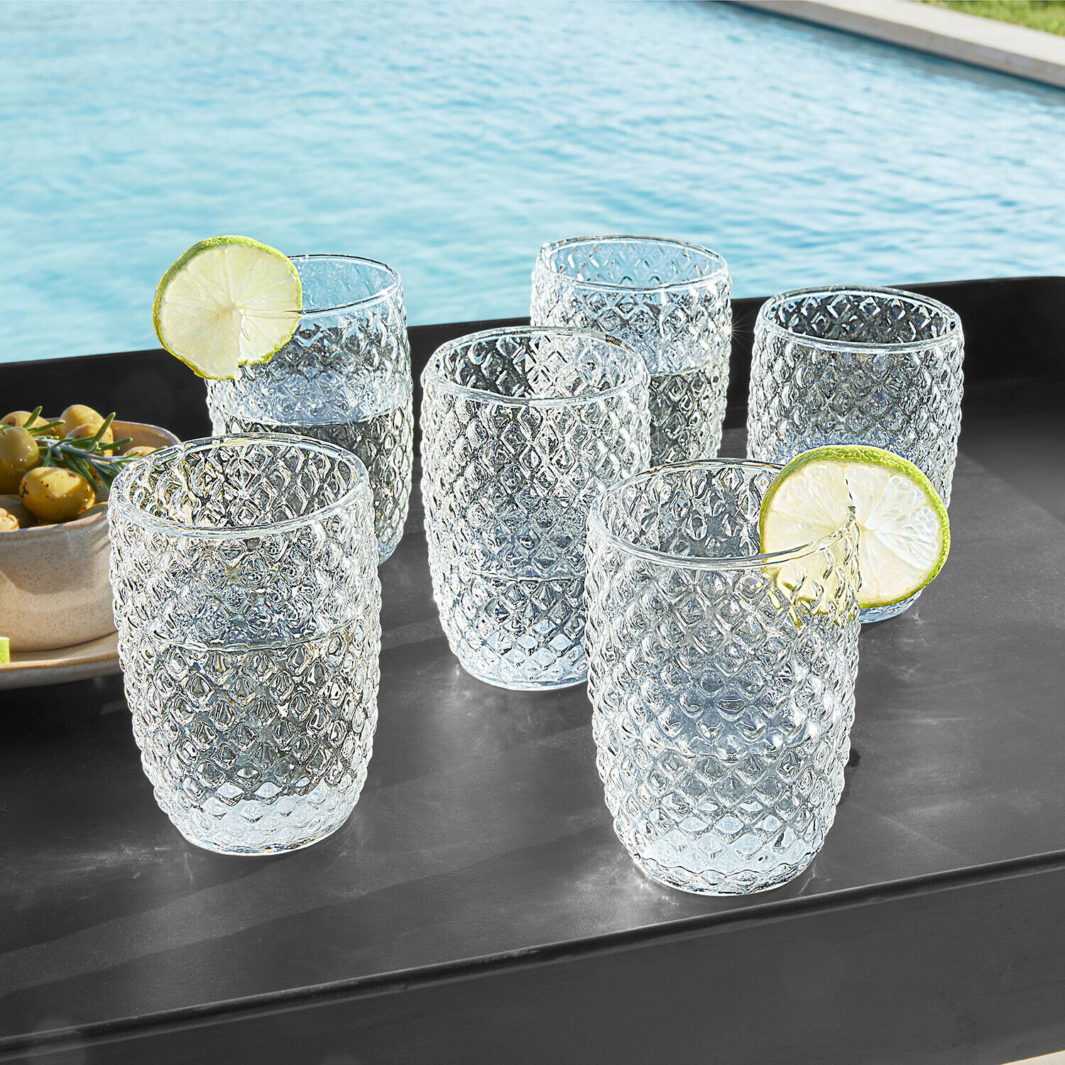 Lot de 6 verres Ivorias