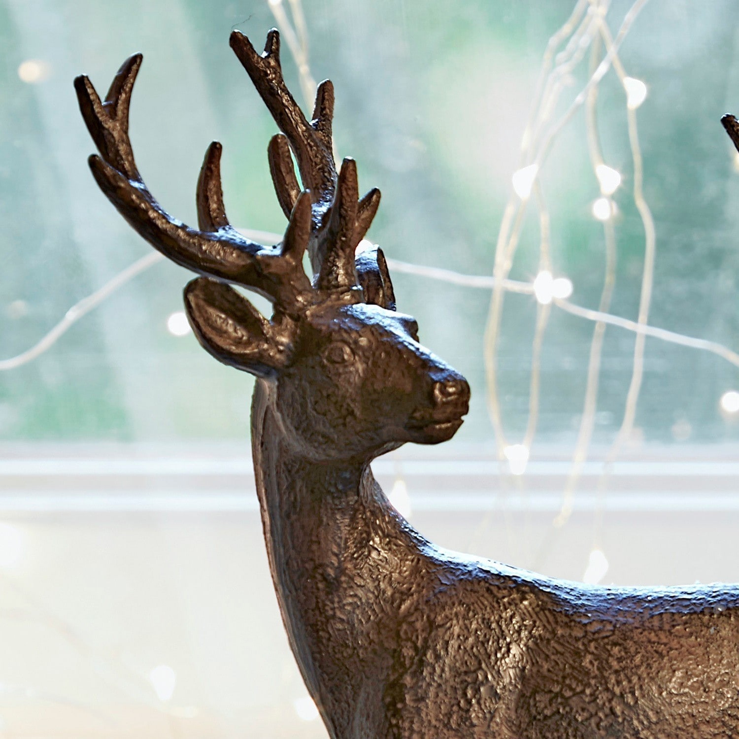 Lot de 2 cerfs décoratifs Cagny