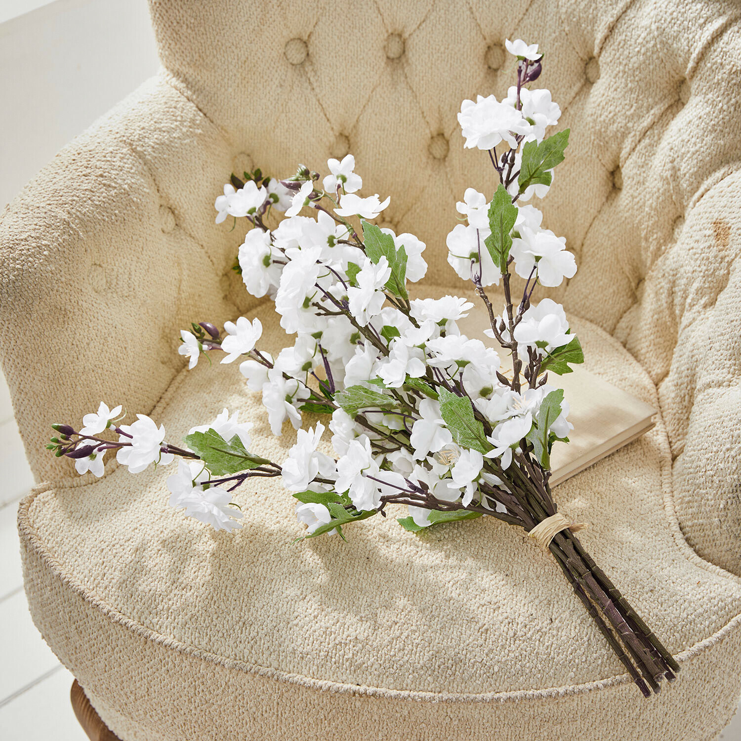 Lot de 6 fleurs décoratives Bellévaut