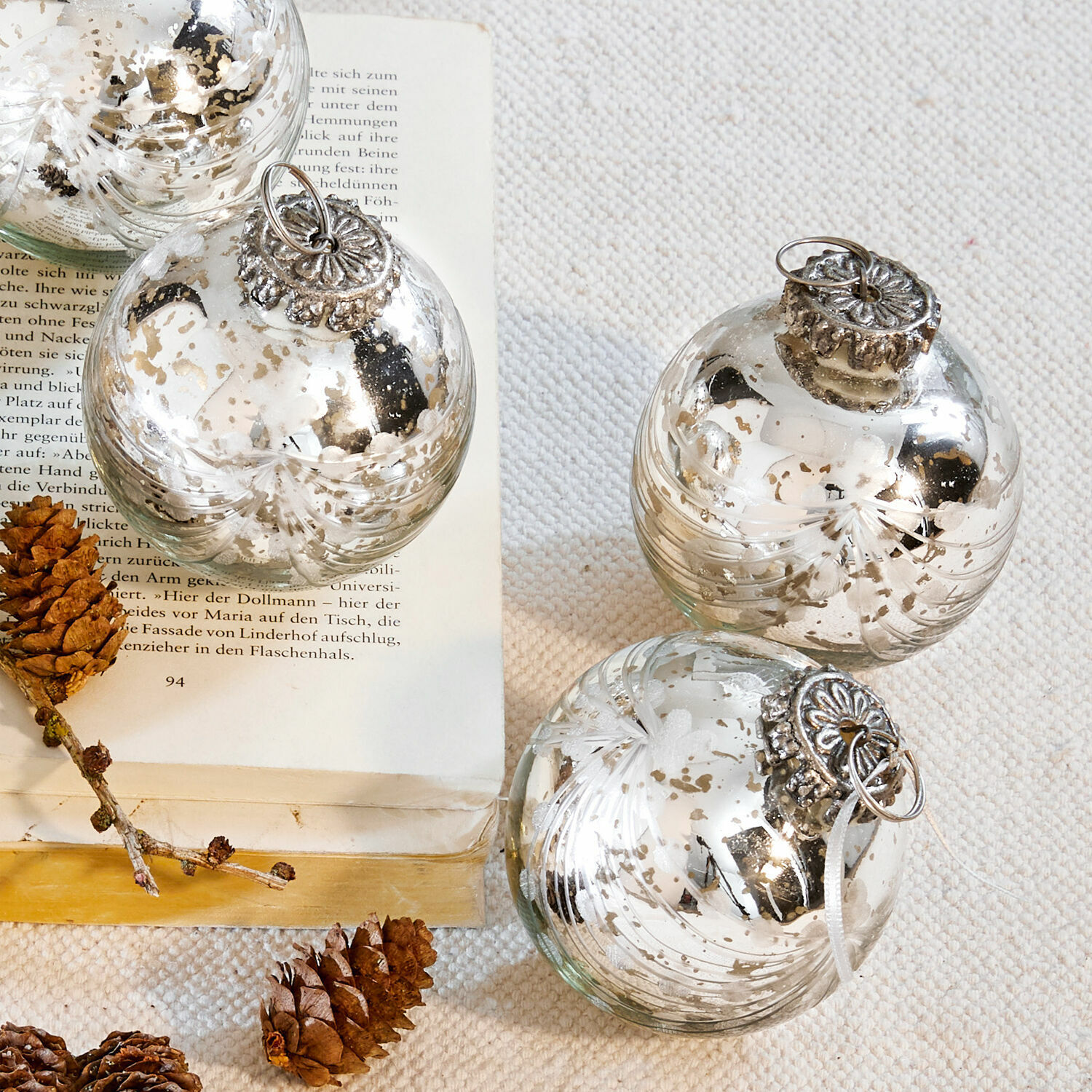 Lot de 6 décorations de Noël Thorens