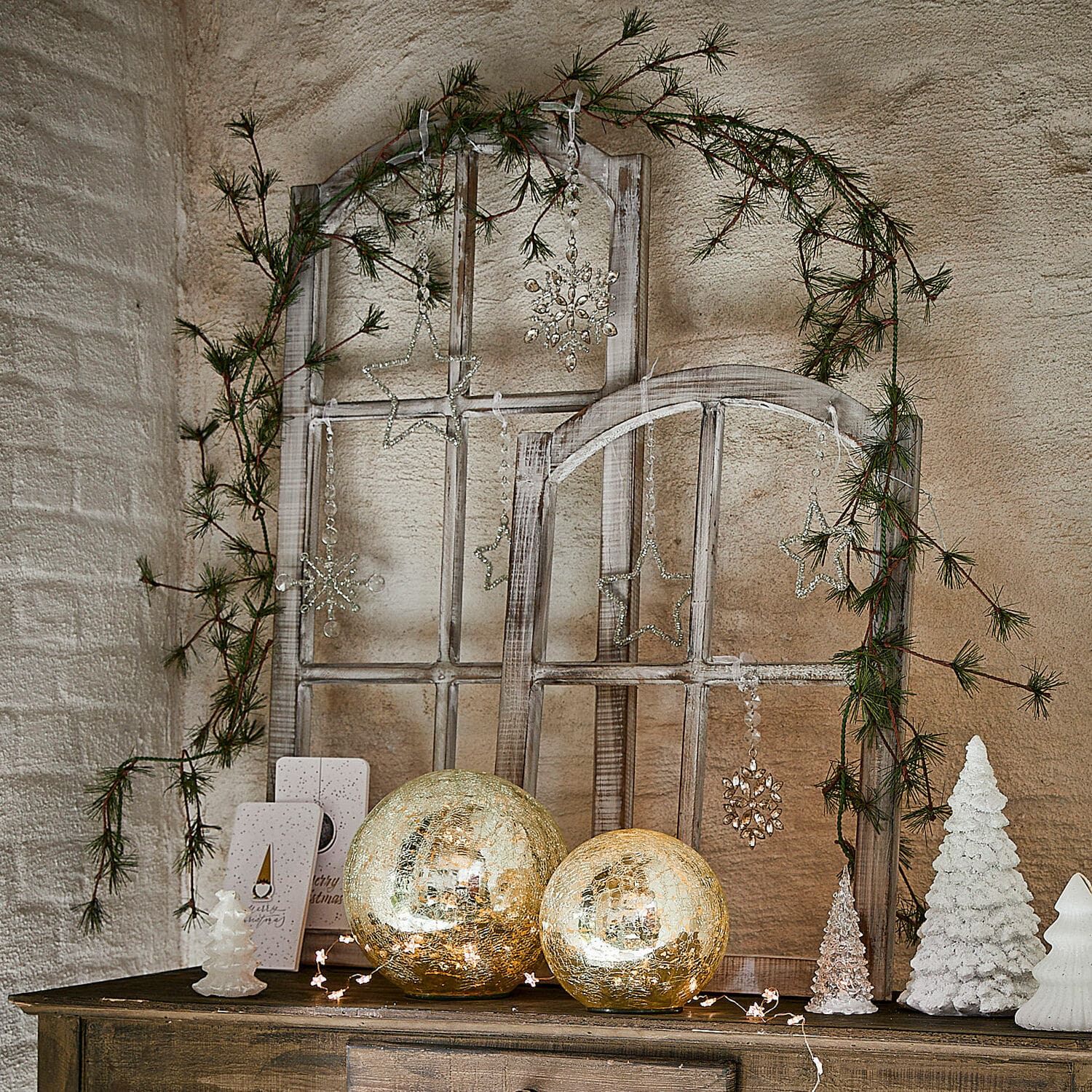 Lot de 3 décorations à suspendre Aleyna