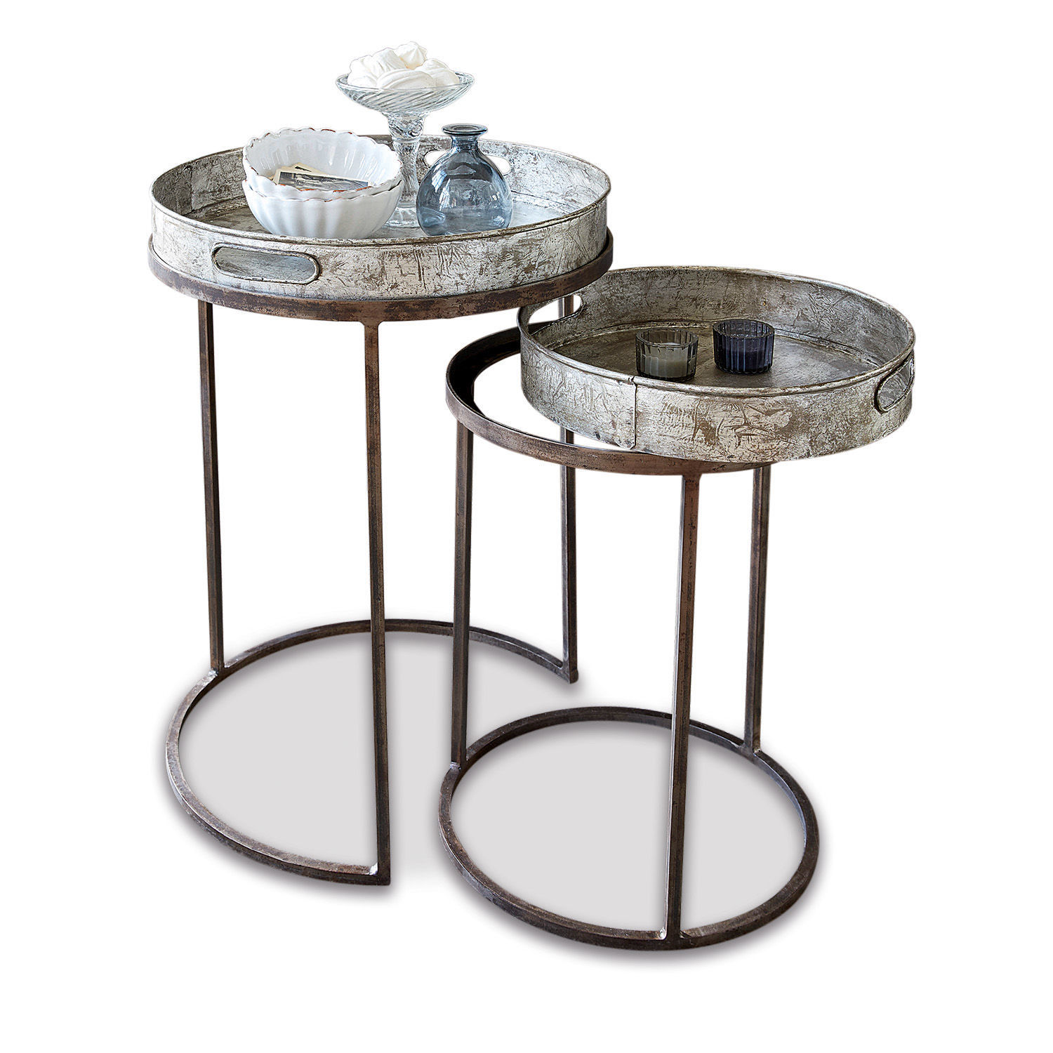 Lot de 2 tables d’appoint Saint Mark