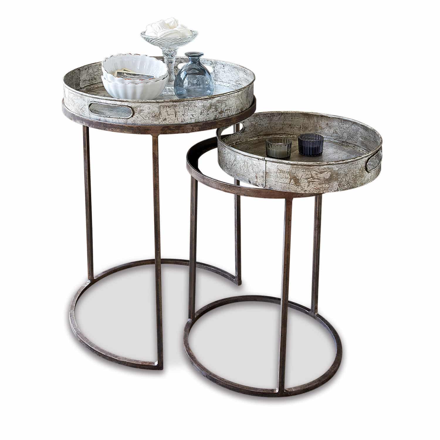 Lot de 2 tables d’appoint Saint Mark