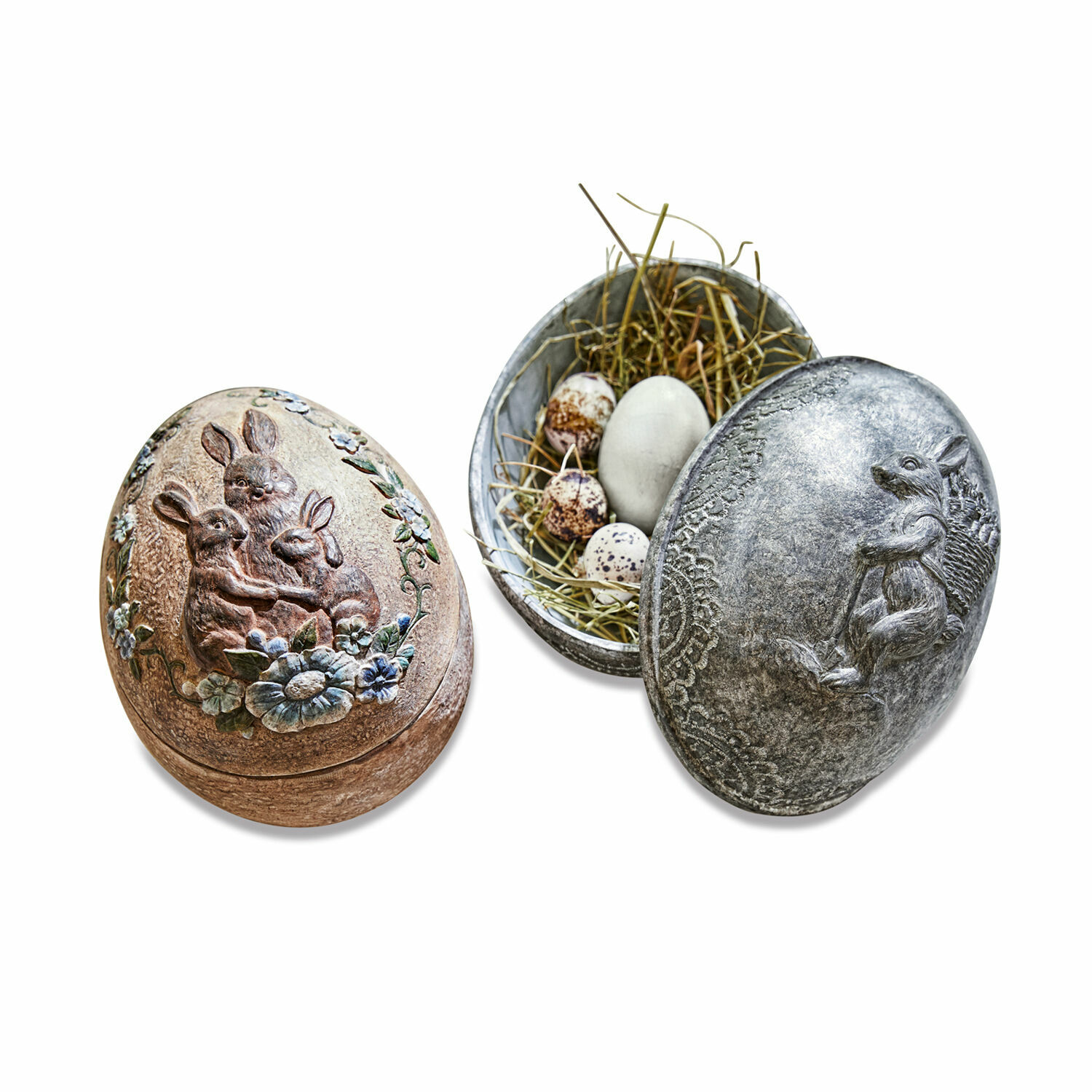 Lot de 2 œufs décoratifs Sopot